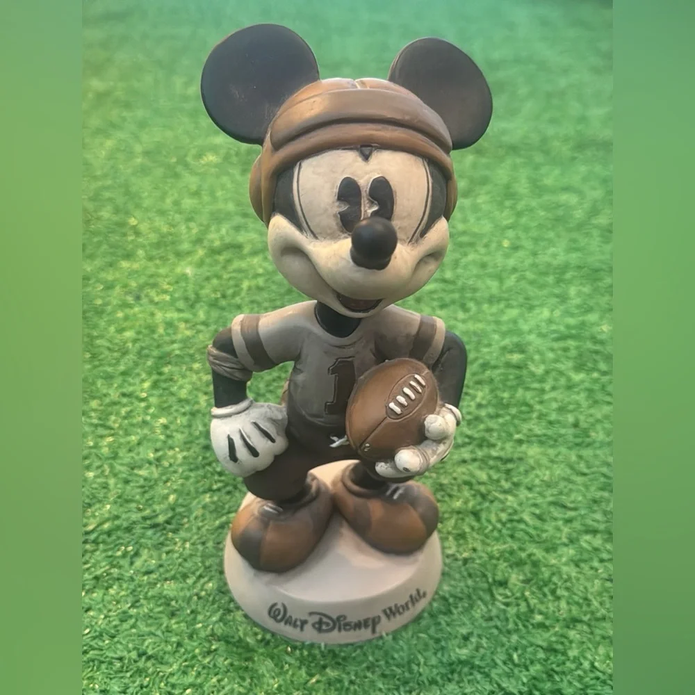 Disney Mickey Mouse Football Cake Topper - Brown and Black